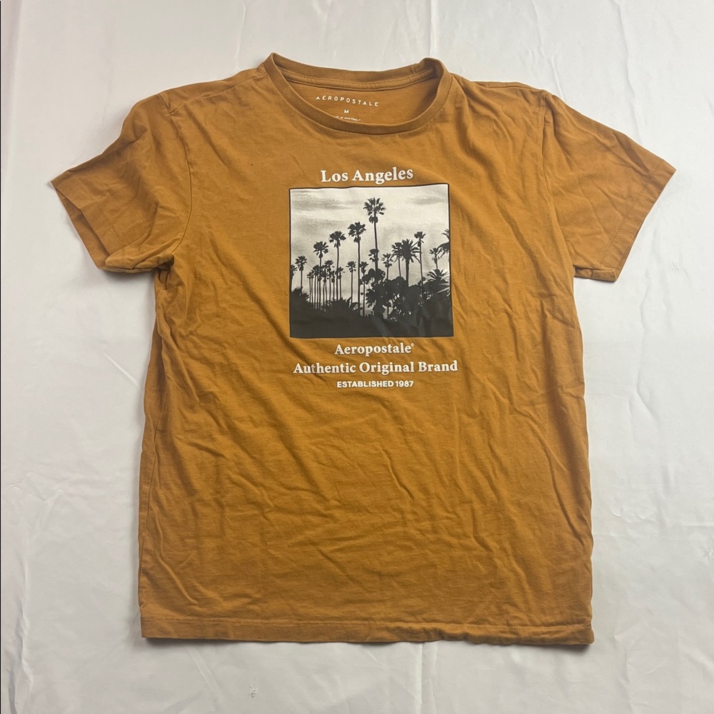 Aeropostale Men's Tan Los Angeles Tee